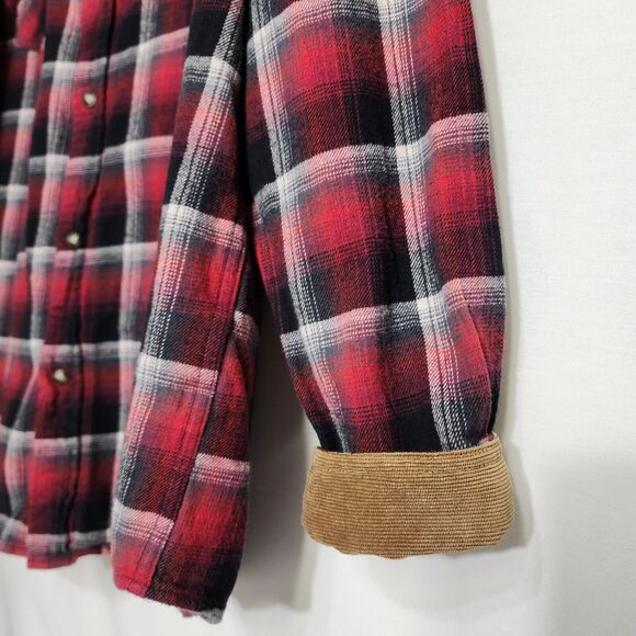 Legendary Whitetails Mens Shirt XLT Stockyard Shotgun Western Flannel Pearl Snap - Picture 7 of 11